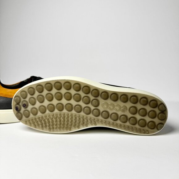 Ecco Men's Soft 7 Leather Sneaker Black Sz 9 US - Picture 7 of 9